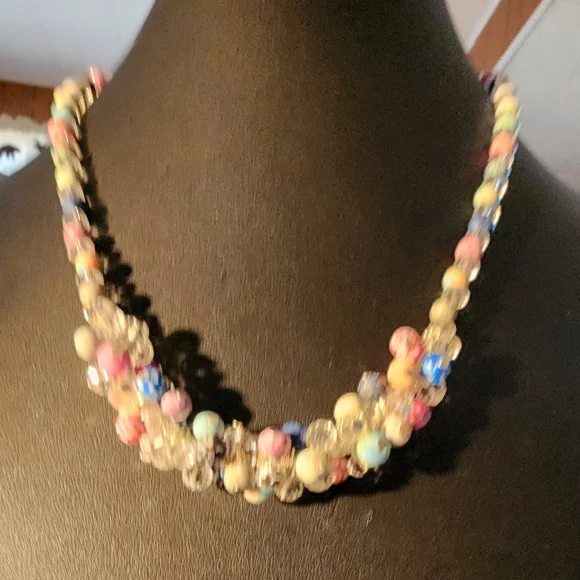 Viva Beads Necklace & Bracelet Set – Handcrafted Polymer Clay& Crystal Beads NWT - Picture 2 of 8